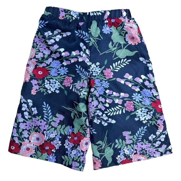 Janie & Jack Navy Merchant Marine Floral the Parkside Pants Girls 2T - Picture 7 of 8